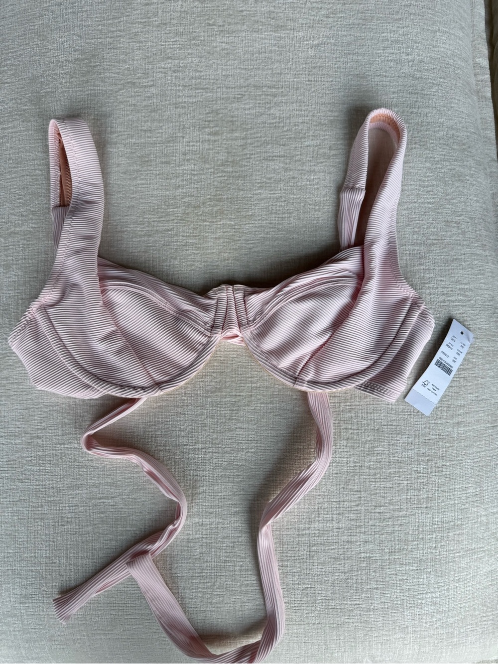 J. Crew Light Pink Underwire Bikini top